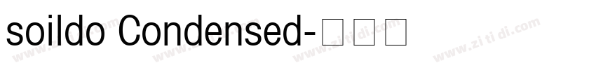 soildo Condensed字体转换
